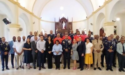 Policía Nacional celebra eucaristía en honor a su patrón San Judas Tadeo en Barahona.