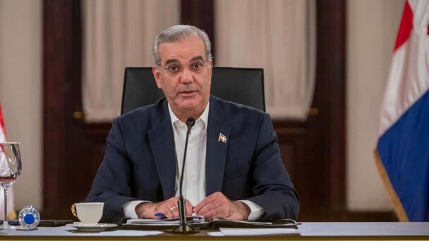 Presidente Luis Abinader durante declaraciones sobre la seguridad en la frontera dominico-haitiana.