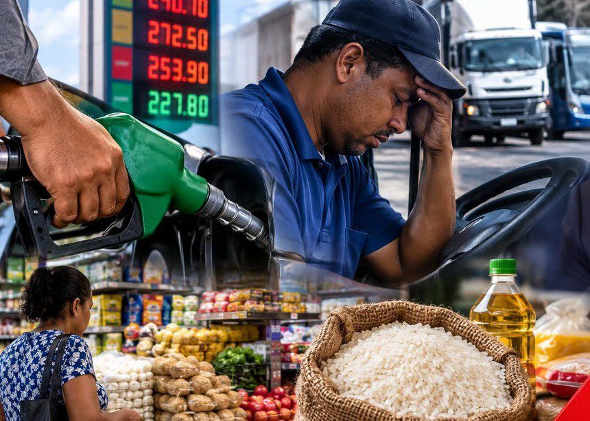 Combustibles y transporte en medio de la preocupación por el aumento de los costos en República Dominicana.
