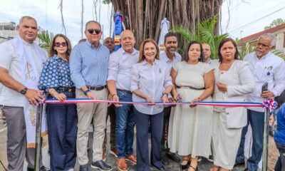 Carolina Mejía durante la inauguración del bulevar Pedro Livio Cedeño en Santo Domingo.