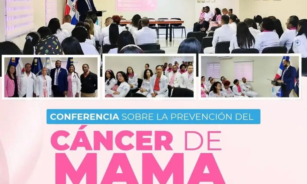 Conferencia educativa sobre prevención del cáncer de mama organizada por el Hospital Jaime Mota en Barahona.