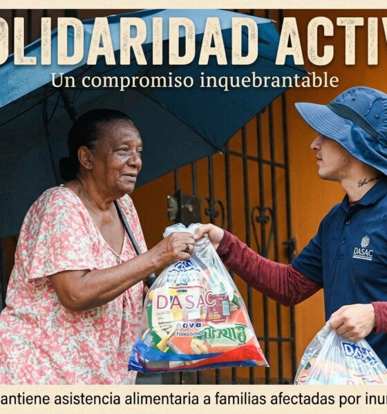 Operativos de asistencia alimentaria de la DASAC a familias afectadas por inundaciones en República Dominicana.