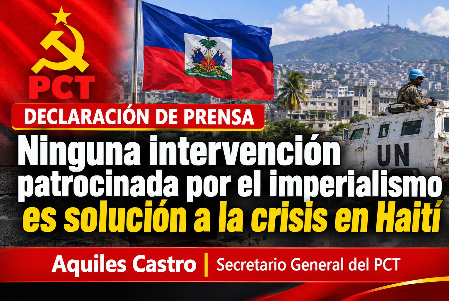 Ninguna intervención patrocinada por el imperialismo es solución a la crisis en Haití