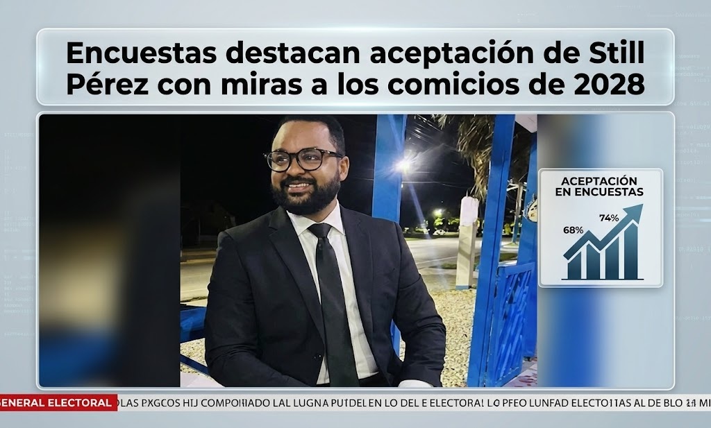Encuestas destacan aceptación de Still Pérez con miras a los comicios de 2028