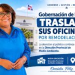 Oficinas provisionales de la Gobernación Provincial de Barahona durante la remodelación de su sede.