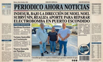 INDESUR, bajo la dirección de Noel Suberví Nin, realiza aporte para reparar electrobomba en Puerto Escondido