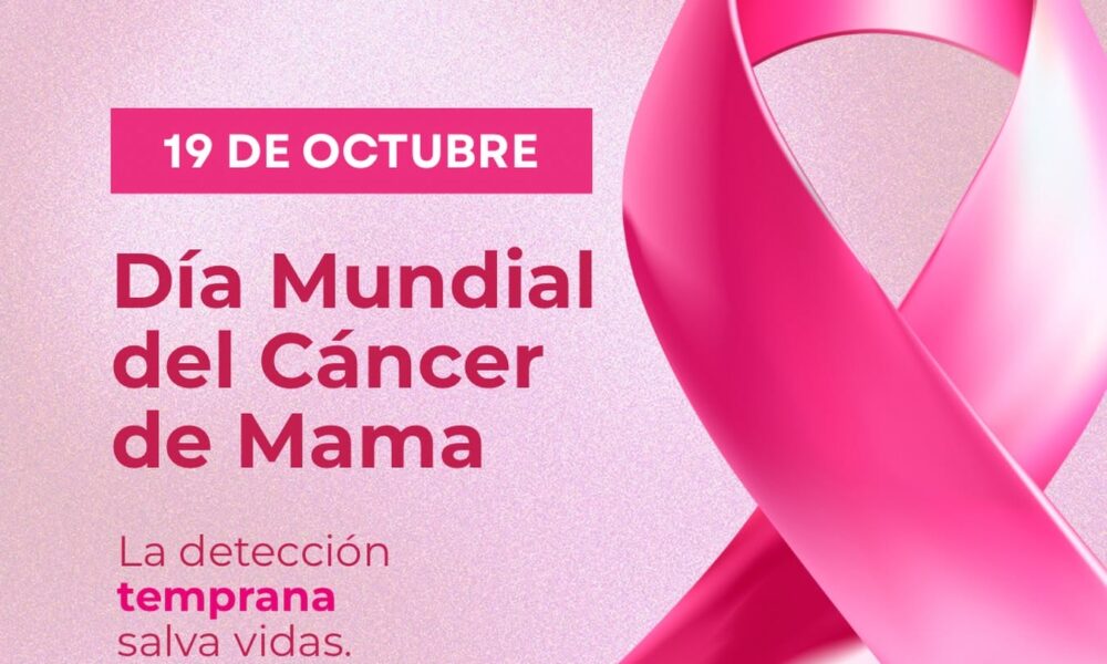 Imagen de concienciación sobre la prevención y detección temprana del cáncer de mama.
