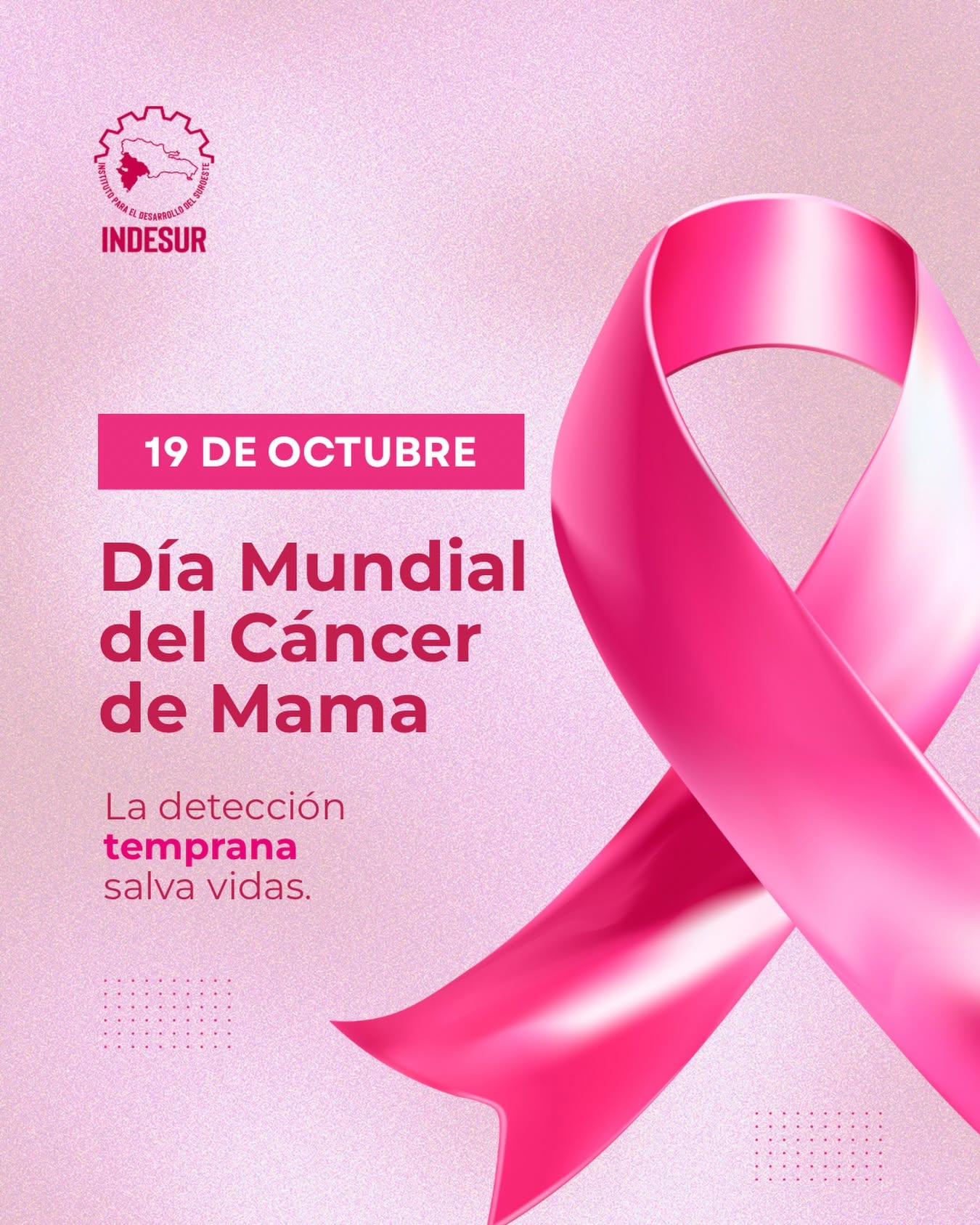 Imagen de concienciación sobre la prevención y detección temprana del cáncer de mama.