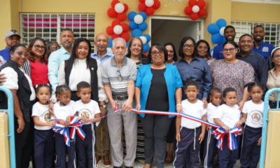 Inauguración del aula de psicomotricidad del Inefi en la Escuela Parroquial Salesiana Cristo Rey de Barahona.