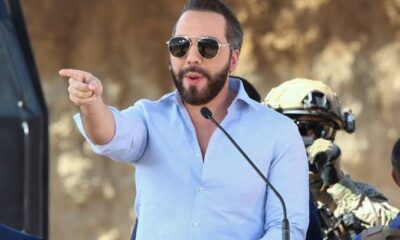 Presidente Nayib Bukele durante sus declaraciones sobre la misión de seguridad salvadoreña en Haití.