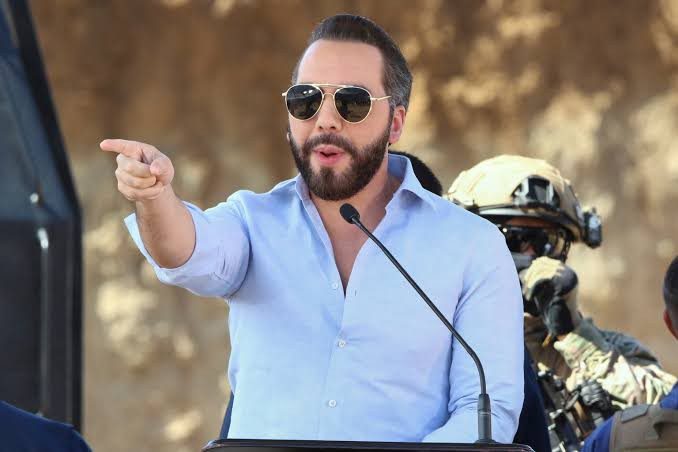 Presidente Nayib Bukele durante sus declaraciones sobre la misión de seguridad salvadoreña en Haití.