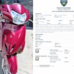 Pasola Honda Lead recuperada por la Policía Nacional en Barahona.