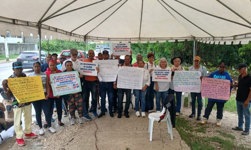 Planta de tratamiento de aguas residuales de Barahona relacionada con el reclamo de terrenos de los sucesores de la familia Batista Luperón.