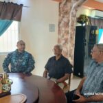 Visita del general Rigoberto de los Santos Guerrero a la parroquia y al Politécnico Cristo Rey de Barahona.
