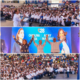 Carolina Mejía junto a Anny Mambrú y Jesús Colón durante actividad del proyecto Carolina 2028 en Santo Domingo Este