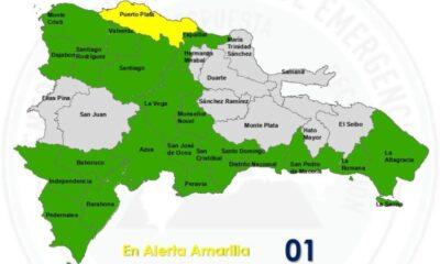 Información sobre las alertas del COE por lluvias y tormentas eléctricas en 22 provincias dominicanas.