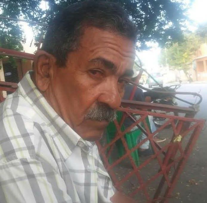 Fotografía de Rafael Suero Matos, conocido como Cucusito, comerciante de repuestos en Barahona.