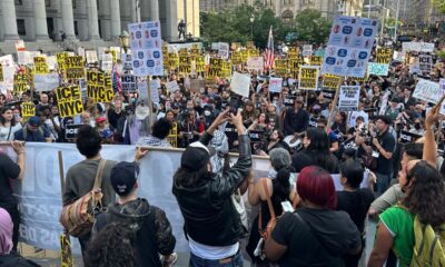Manifestantes protestan en Nueva York tras el disparo de un agente del ICE contra un dominicano.