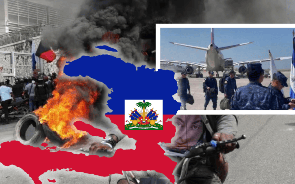 Contingente de El Salvador desplegado en Haití para apoyar la búsqueda de cuatro militares desaparecidos.