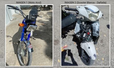 Información sobre la recuperación de una pasola Honda Lead 125 blanca y una motocicleta AX-100 azul en Cabral y Cachón, Barahona.