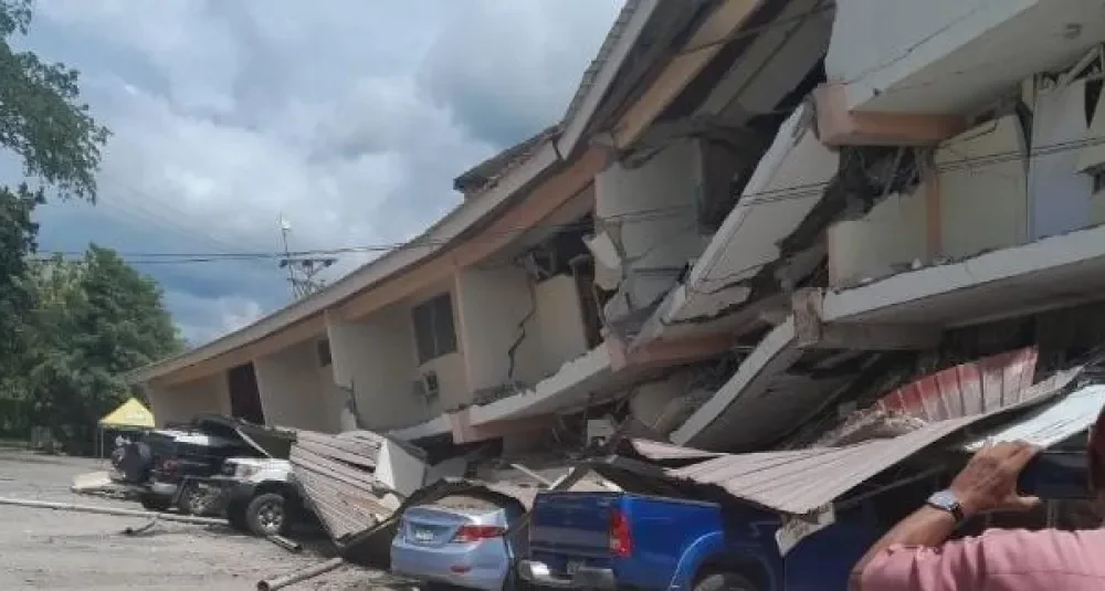 Daños estructurales reportados tras el terremoto que sacudió el sureste de Panamá.